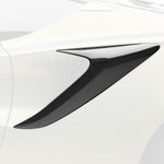 Emira LR-52 side intake, faded view highlighting carbon trim