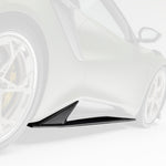 Emira LR-52 side skirt, faded view highlighting carbon blade