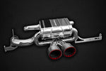 Capristo Lotus Evora exhaust with twin carbon fiber tips, rear view