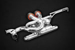 Capristo Lotus Evora S valved exhaust from above, carbon tips with red inserts