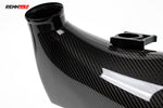 Carbon airbox inlet duct showing the inner opening - Carbon Fiber Airbox for the 2021-2026 GLE 63 / GLS 63 AMG