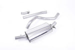 Milltek Sport exhaust system parts for 1976-1983 Volkswagen Golf Mk1 GTi (part MCXVW208): pipework, silencers and polished silver tailpipe tips