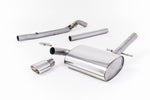 Milltek Sport exhaust system parts for 1992-1995 Volkswagen Corrado VR6 (part MCXVW219): pipework, silencers and polished silver tailpipe tips