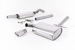 Milltek Sport exhaust system parts for 1988-1991 Volkswagen Corrado G60 1.8 (part MCXVW220): pipework, silencers and polished silver tailpipe tips