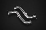 Capristo cat spare downpipes for McLaren 720S/765LT, polished stainless pair