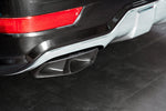 Capristo black ceramic rectangular tip in rear bumper of Mercedes-AMG ML63 W164