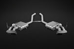 Capristo valved mufflers for Mercedes-AMG ML63 W164 with black ceramic rectangular tips