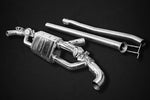 Capristo valved exhaust for Mercedes-AMG A45 W177 with center muffler and connecting pipes