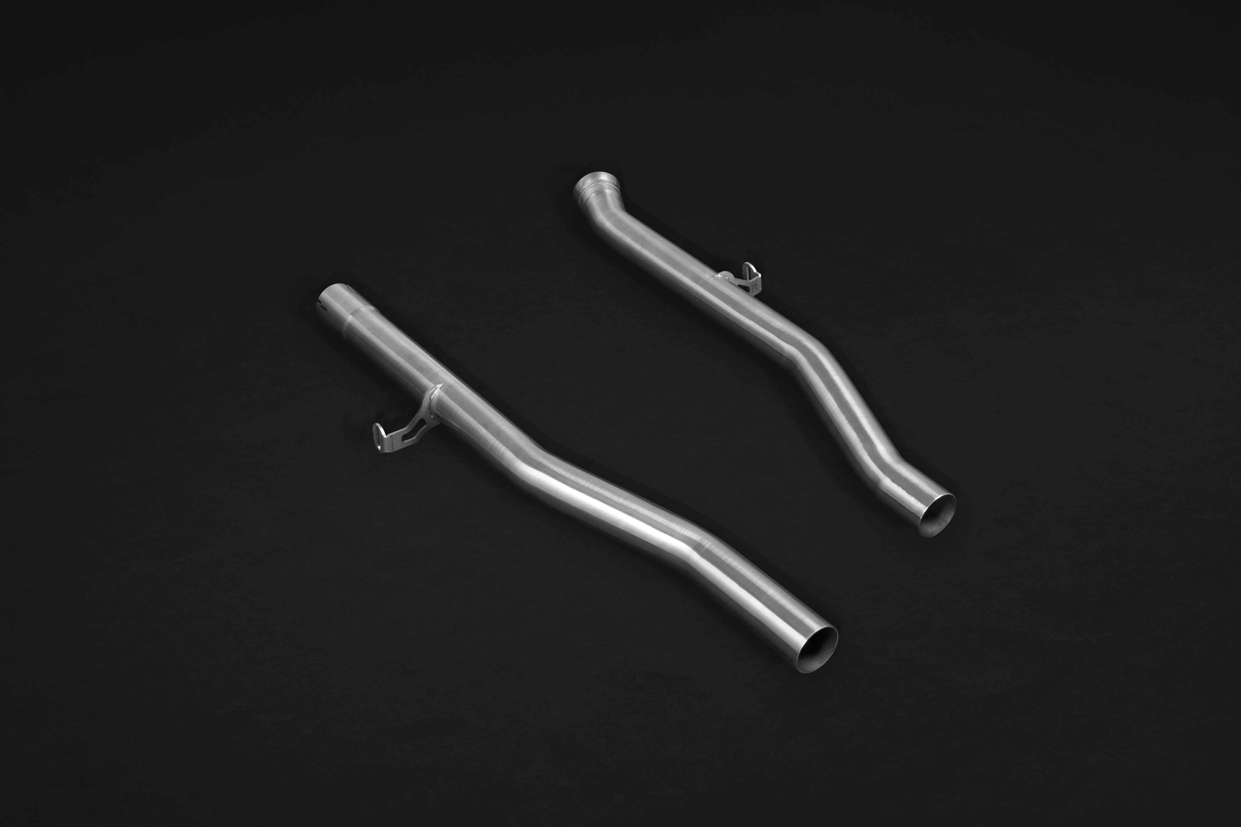Capristo Mercedes-AMG GL63 X166 mid-pipes, polished stainless pair