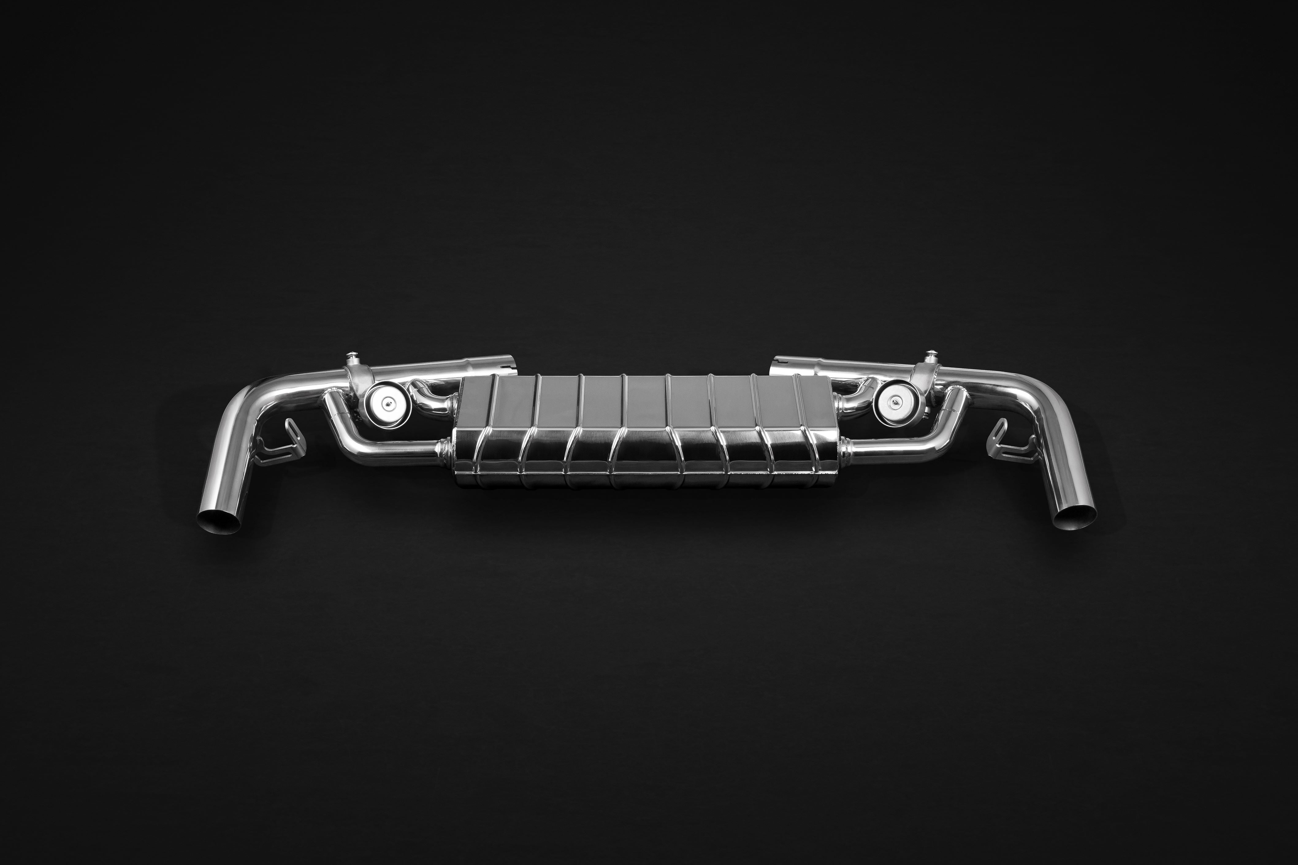 Capristo Mercedes-AMG GLS63 X166 valved muffler rear view