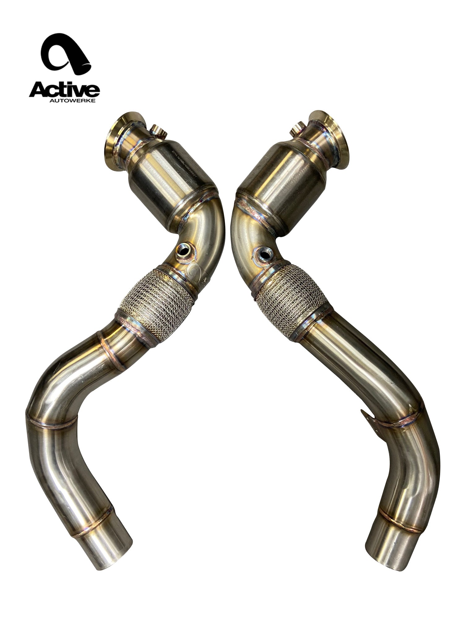 Active Autowerke AFlow Catted Downpipes for BMW G-Chassis N63B X5 X6 X7 M550i 2019+ product shot