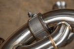 Stainless F1 exhaust Porsche Carrera GT: pipe clamp