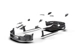 Porsche 911 GT3 RS (992) complete aero kit components laid out, front render