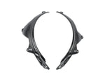 A top view of AUTOTECKNIC CARBON FIBER REAR WHEEL ARCH EXTENSION SET - BMW F93 M8 GRAN COUPE 2023+ with white background