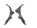 A top view of AUTOTECKNIC CARBON FIBER REAR WHEEL ARCH EXTENSION SET - BMW F93 M8 GRAN COUPE 2023+ with white background