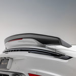 992 Turbo S rear wing side profile, low rear quarter close-up