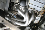Soul 987.1 Boxster / Cayman competition headers: header installed, close view