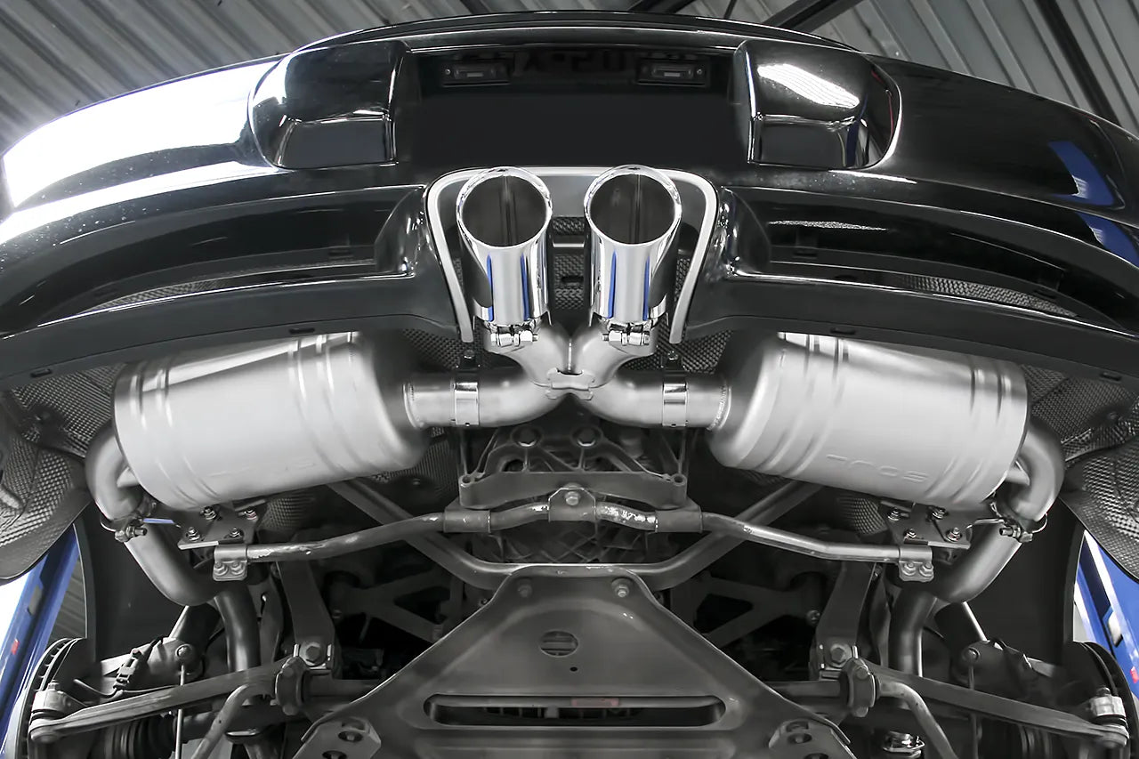 Soul 987.1 Boxster / Cayman competition package: package installed, rear view from below