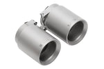 Soul 991.2 Carrera PSE trackback turbo back exhaust: pair of satin tips with clamps, view 3