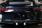 Soul 991.2 Carrera PSE trackback turbo back exhaust: black 991.2 rear view with the trackback