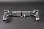 Capristo valved exhaust for Porsche 997.1 Turbo/GT2, polished muffler with twin round tips each side
