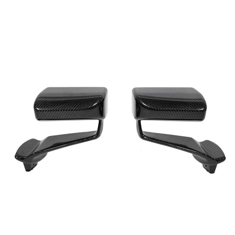 A back wide view of APR Performance GT2 Aero Mirrors for Porsche 991 GT-3 2013-2019 with white background