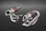 Capristo headers with sport cats for the Porsche 981 Boxster/Cayman/GT4, polished pair