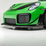 GT2 RS front bumper with EVO spoiler, low front corner view