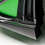 Macro of 2x2 carbon on GT2 RS front spoiler edge