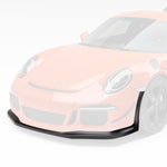 GT3 RS front apron, faded view highlighting carbon lip