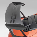 Satin carbon GT3 RS wing blade only, high side close-up