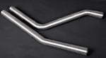 Capristo mid-silencer spare pipes for Porsche Cayenne 958.1 GTS V8, pair of polished stainless pipes