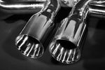Capristo-engraved polished tips on the Porsche 987.2 Boxster/Cayman exhaust