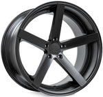 A front view of Rohana RC22 Wheel 22x11 5x112 45mm Matte Blackwith white background