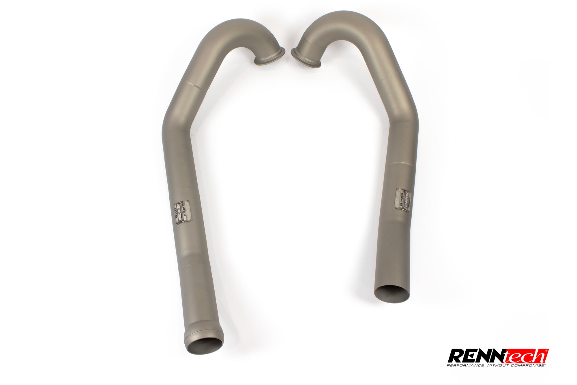 Vantage downpipe pair from above - Downpipes for the 2018-2026 Aston Martin Vantage and DB11 V8
