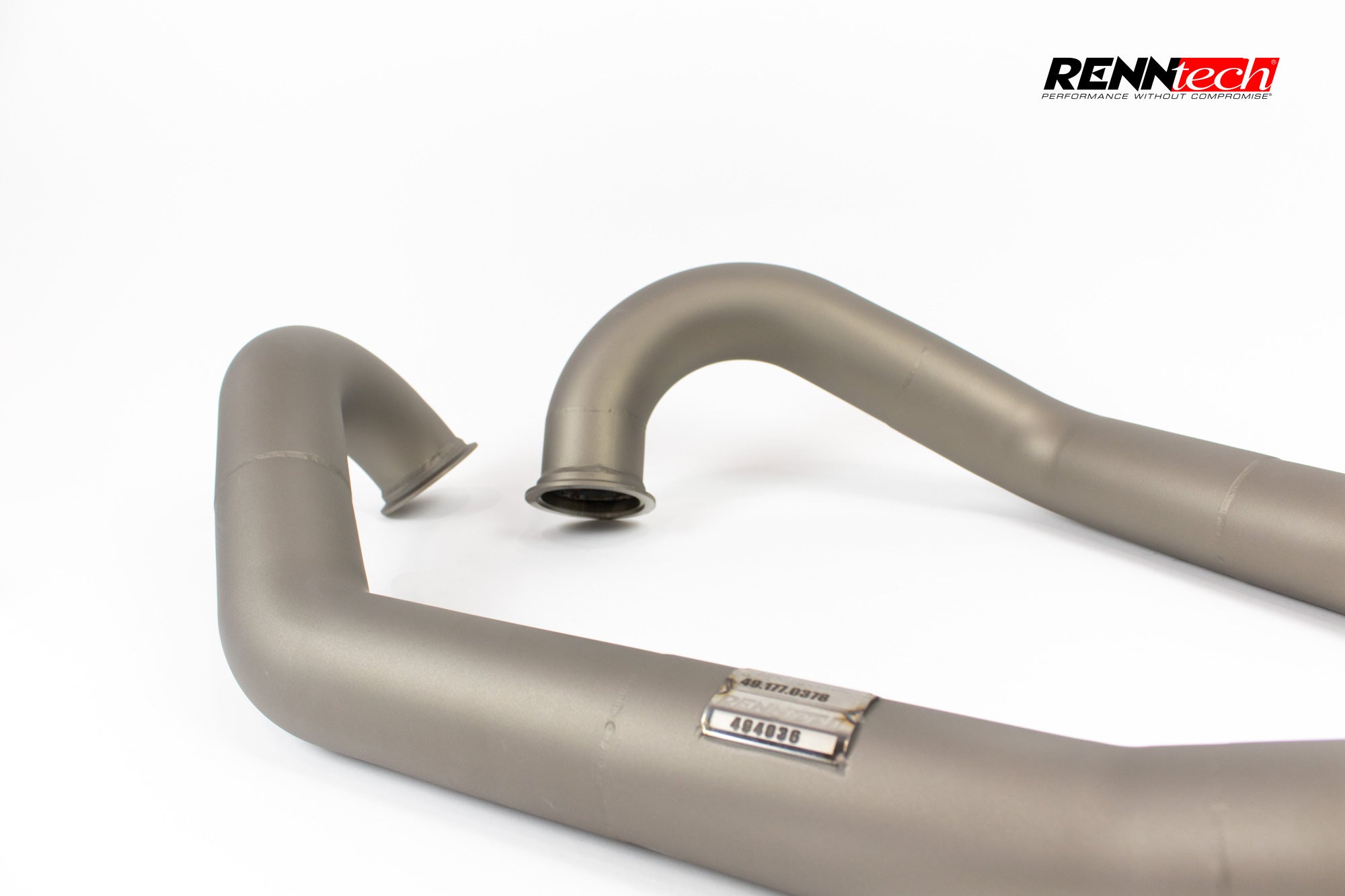 Vantage downpipe tube with serial tag - Downpipes for the 2018-2026 Aston Martin Vantage and DB11 V8