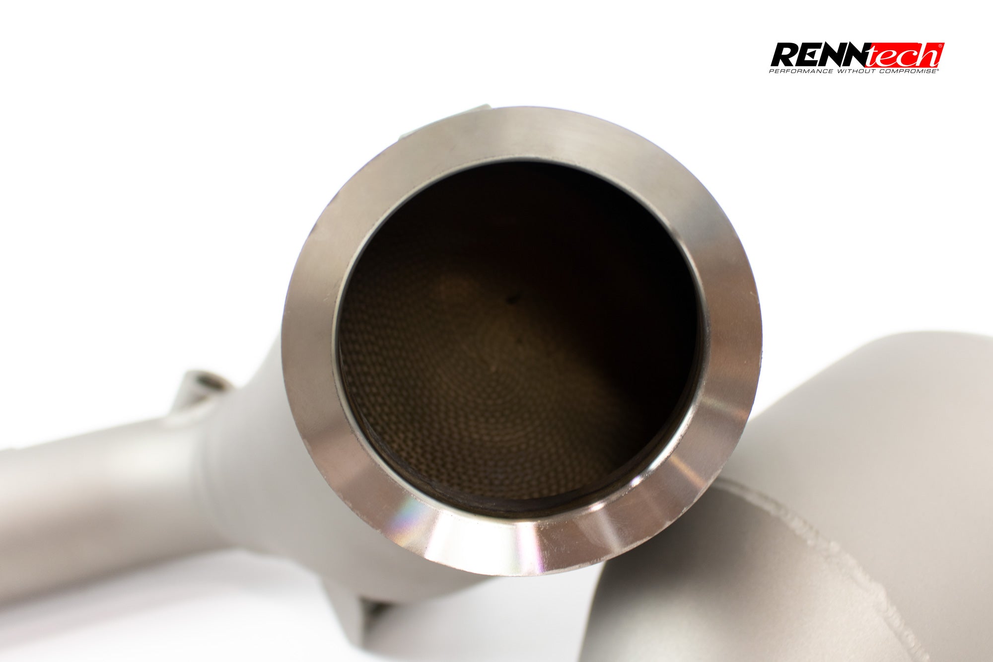 Vantage downpipe flange face close up - Downpipes for the 2018-2026 Aston Martin Vantage and DB11 V8