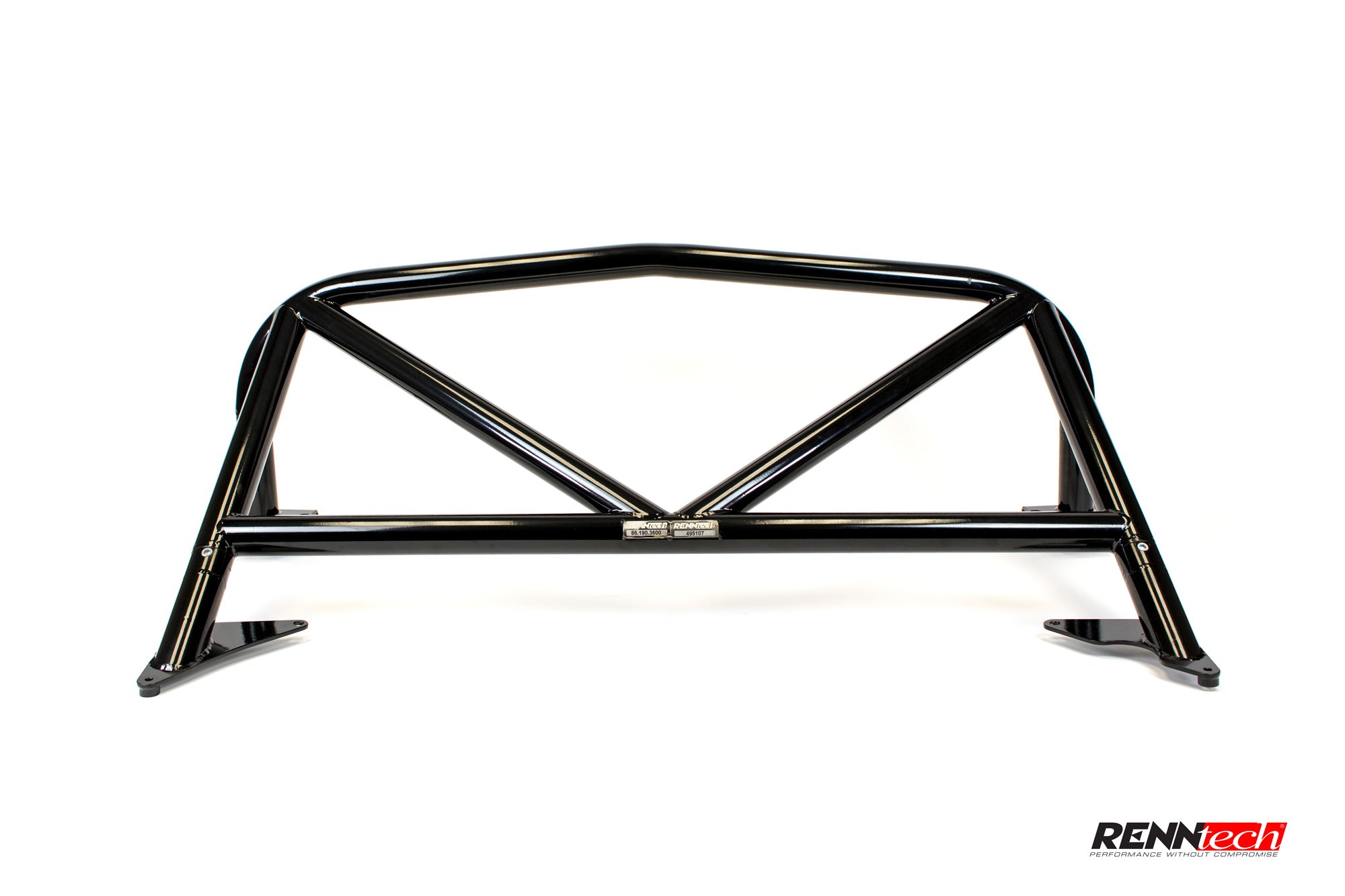 Black AMG GT rollbar from the front - Rollbar for the 2016-2021 AMG GT / S / R / C / Pro / Black Series
