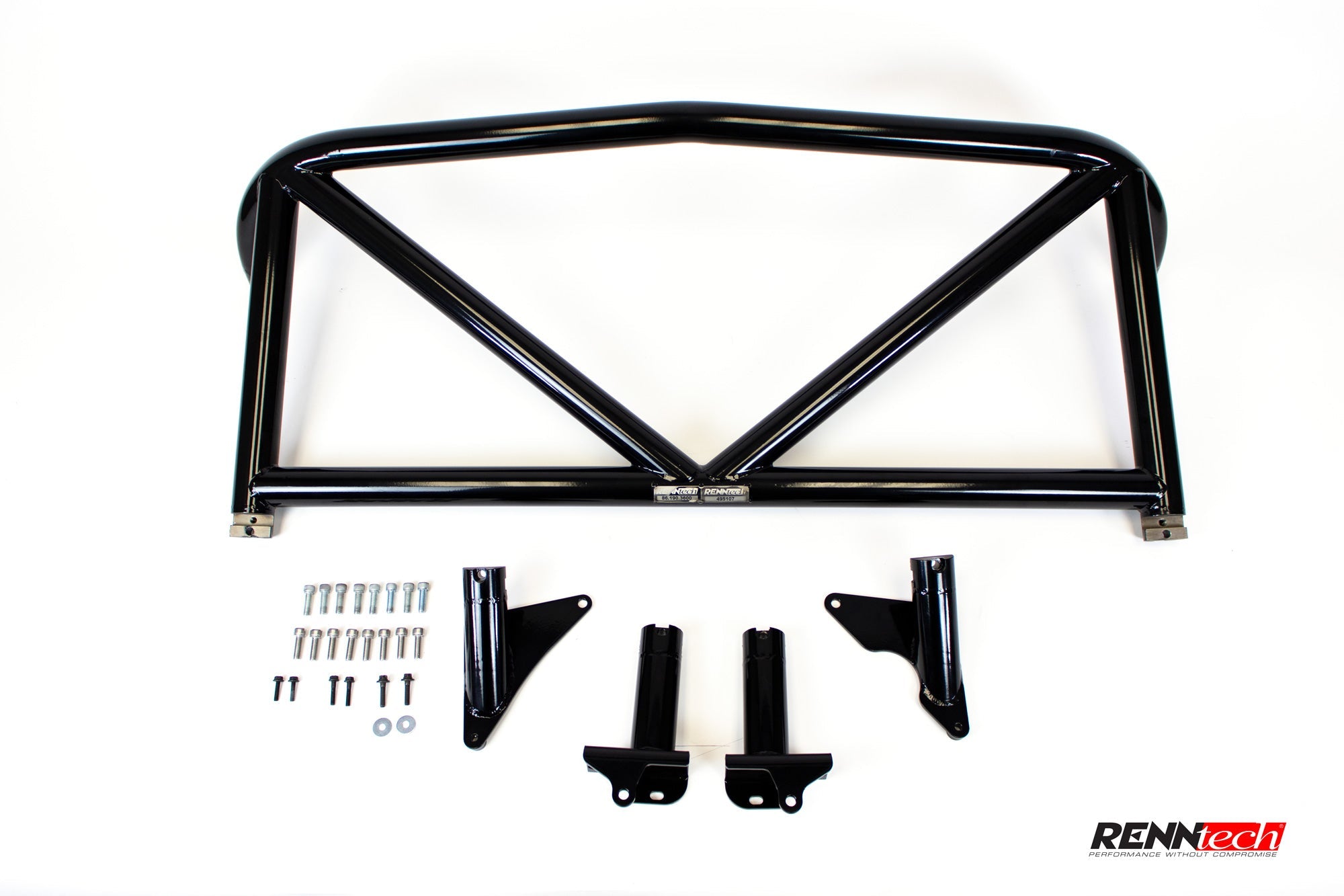 Black AMG GT rollbar with mounting brackets and hardware - Rollbar for the 2016-2021 AMG GT / S / R / C / Pro / Black Series