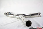 Stainless sound pipe with the single outlet close up - Sound and Performance Pipe for the 2008-2010 CL 63 AMG