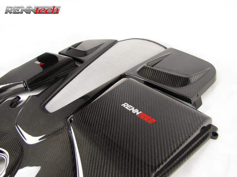 Carbon engine cover with RennTech badge - R3 Performance Package for the 2003-2006 CL 600
