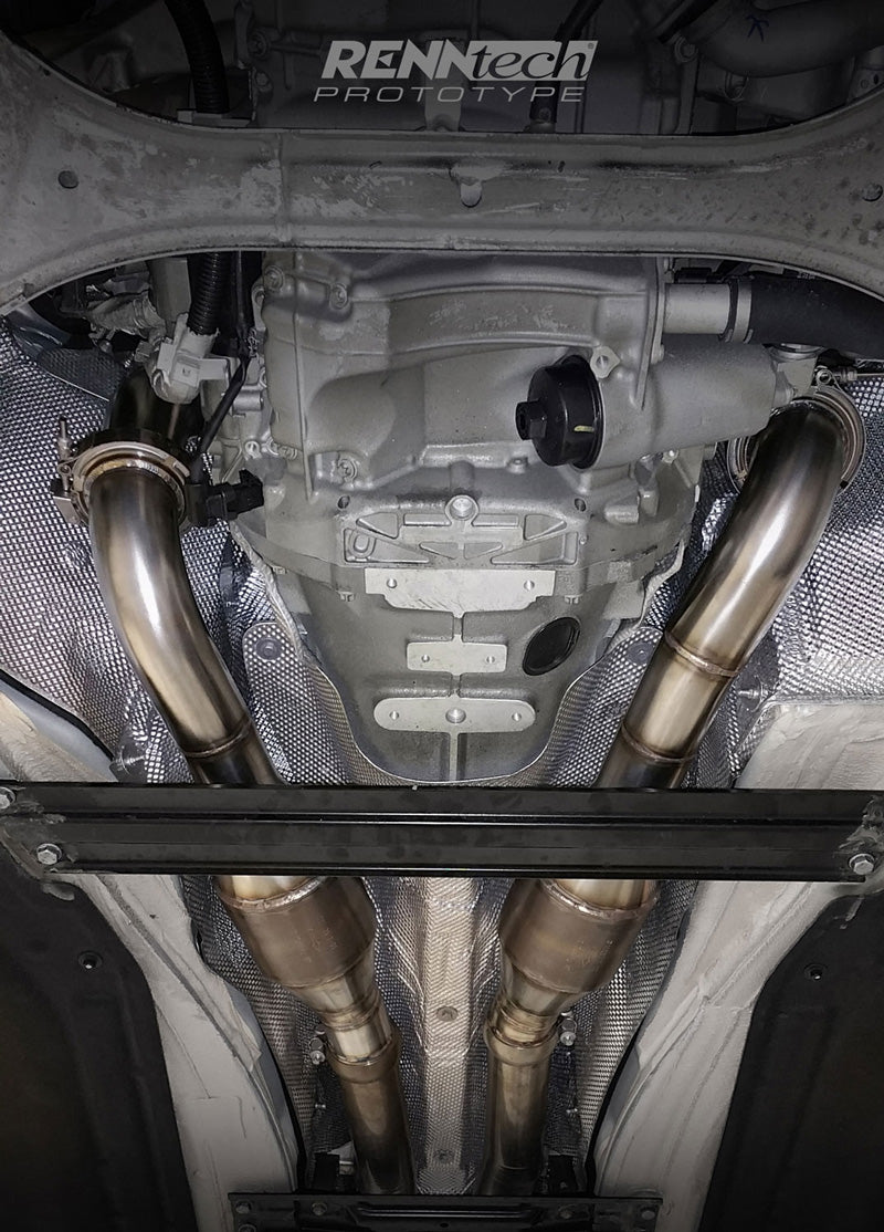 Downpipes installed under the AMG GT - R1 Performance Package for the 2018-2021 AMG GT R