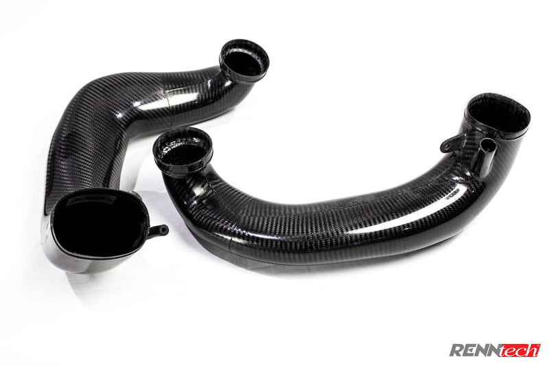 M157 carbon intake tubes close up - Carbon Fiber Airbox for the M157 63 AMG models