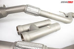 RennTech M157 S 63 downpipes with flex sections close up - Downpipes for the 2014-2017 S 63 AMG Sedan