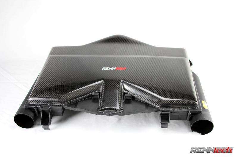 Carbon fiber airbox for the M113 from the front - R1 Performance Package for the 2000-2006 S 500