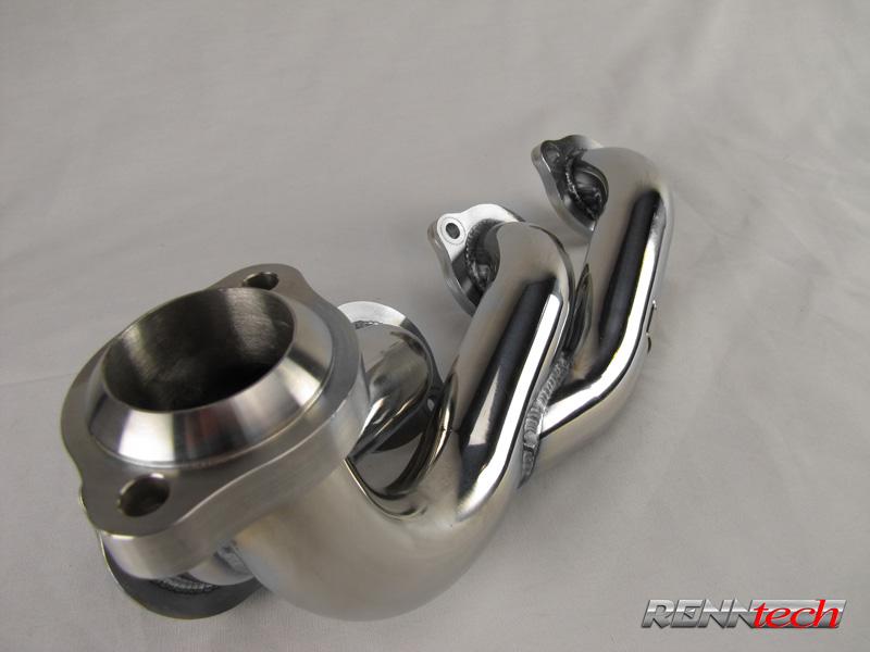 CLK 55 header collector close up - R2 Performance Package for the 2003-2006 S 55 AMG Kompressor