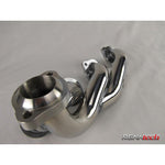 A close up view of RennTech Stainless Steel Headers for Mercedes-Benz C203 C 55 AMG 2001-2007