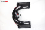 Carbon intake runner standing upright - Carbon Fiber Airbox for the M156 63 AMG models