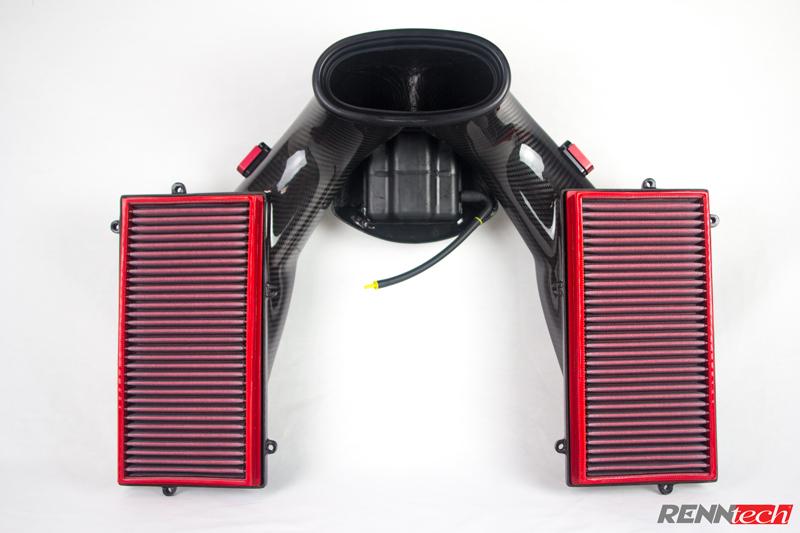 Carbon intake with twin red performance filters - R1 Performance Package for the 2008-2010 CL 63 AMG