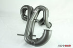 RennTech SLR stainless headers from the front - Performance Exhaust Package for the 2005-2010 SLR McLaren
